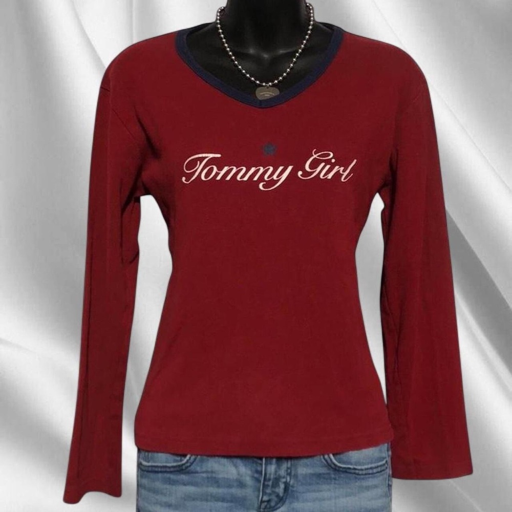 Y2K Tommy Star Girl Long Sleeve